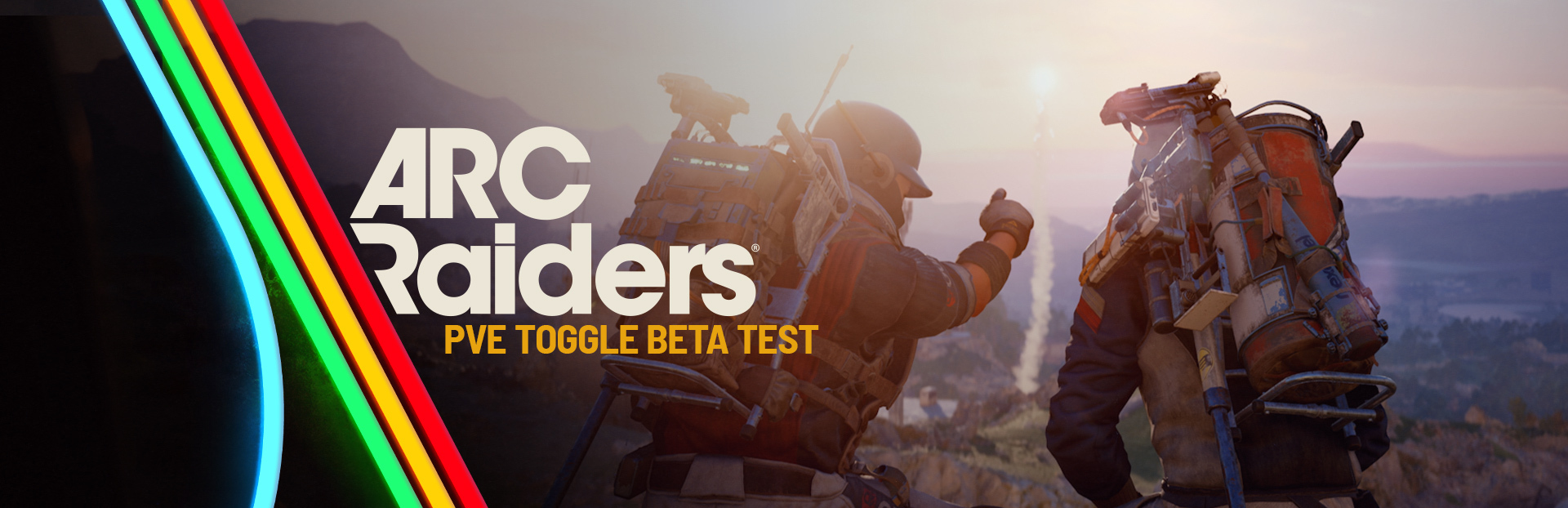 Official ARC Raiders key art promoting the new PvE matchmaking toggle test